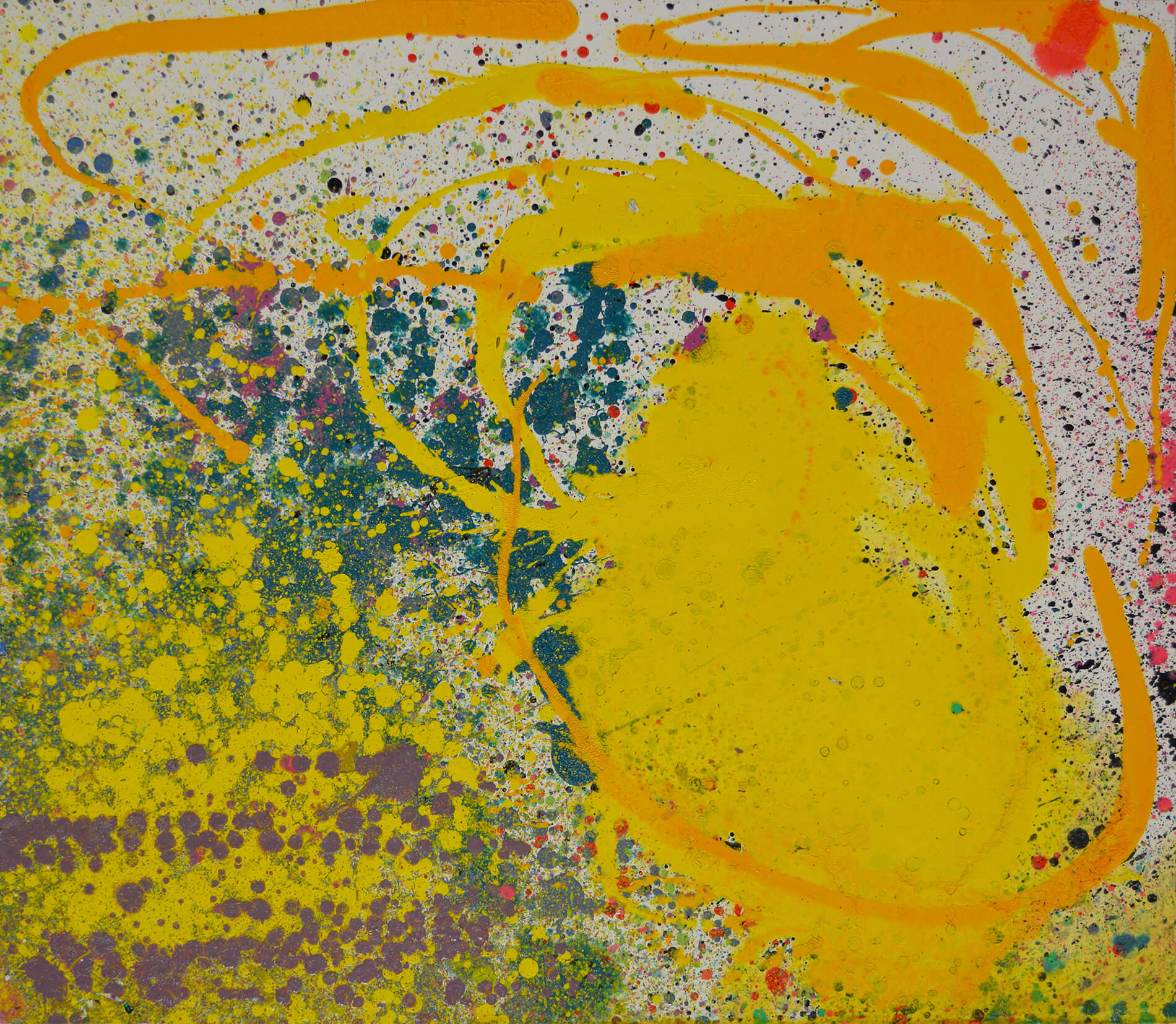 黄色い光と星々